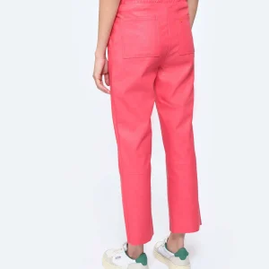 MAEVY MOUVEMENT LIBRE Pantalon Pantavegan Cuir Vegan Fraise vente pas cher 15