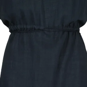 meilleure qualité MAISON SAINT JULIEN Robe Alexandrie Longue Coton Midnight Blue 8