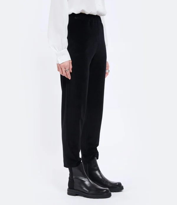 marques pas cher MAJESTIC FILATURES Pantalon Coton Noir 5