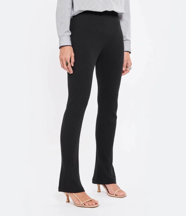 marque pas cher MAJESTIC FILATURES Pantalon Coton Noir 6