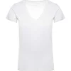 MAJESTIC FILATURES Tee-shirt Lisa Col V Lin Blanc magasin en ligne 19