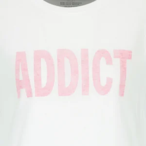 MAJESTIC FILATURES Tee-shirt Coton Addict Rose Fluo Prix très abordable 9