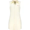 Marni Robe Courte Coton Antique Jaune pas cher 14