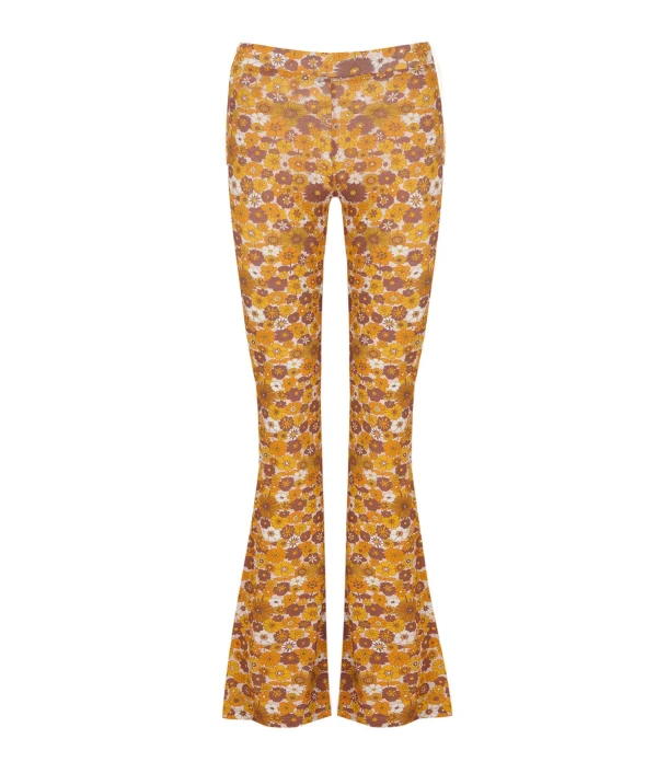 Top ventes ANTIK BATIK Pantalon Martina Imprimé Jaune 1