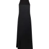 magasin solde LOULOU STUDIO Robe Midi Mina Soie Noir 14