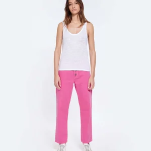 Pas Cher Magasin Soldes MIRA MIKATI Jean Broderie Coton Rose 18