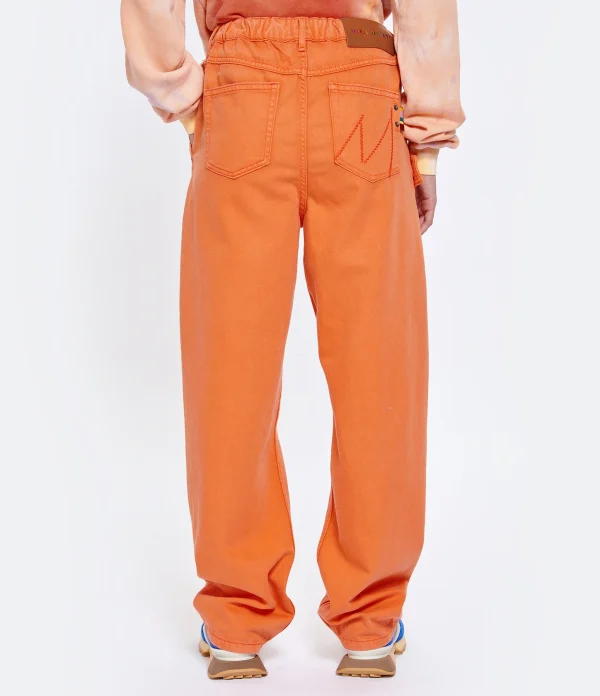 luxe soldes MIRA MIKATI Jean Coton Orange 8