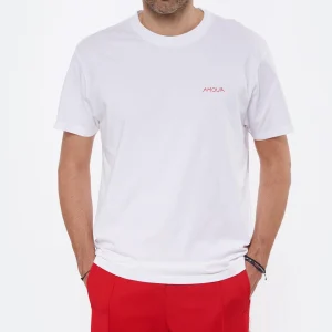 Nouvelle Collection Maison Labiche Tee-shirt Unisexe Amour Coton Biologique Blanc 19