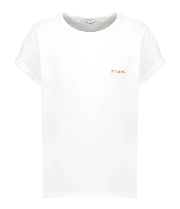 Maison Labiche Tee-shirt Poitou Amour Coton Bio Blanc grande promotion 1