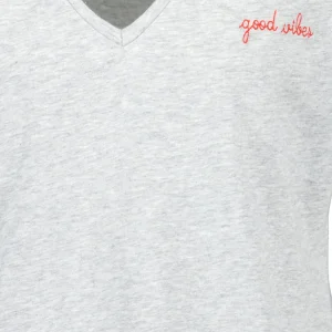 prix de gros Maison Labiche Tee-shirt Chateau Good Vibes Coton Bio Gris 9