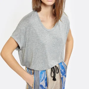 MARGAUX LONNBERG Tee-shirt Marlow Gris haute qualité 8