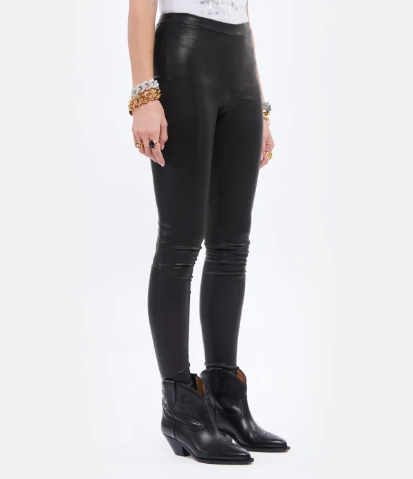 de garantie authentique MARGAUX LONNBERG Pantalon Legging Chad Noir 5