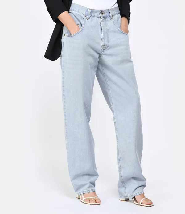 MARGAUX LONNBERG Pantalon Cooper Denim Coton Bleu Clair online boutique 5