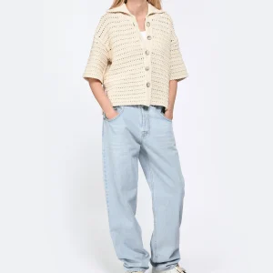 MARGAUX LONNBERG Pantalon Cooper Denim Coton Bleu Clair online boutique 20