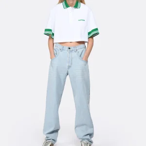 MARGAUX LONNBERG Pantalon Cooper Denim Coton Bleu Clair online boutique 22