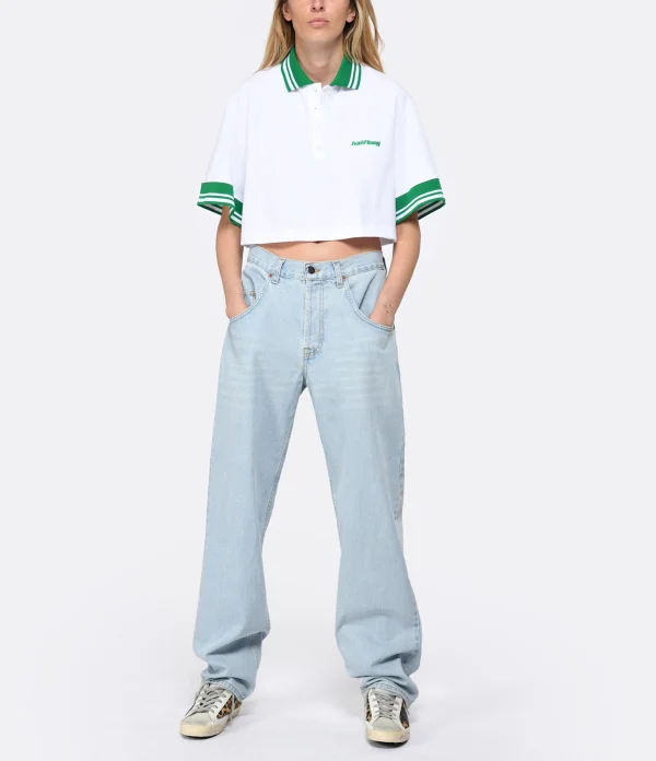 MARGAUX LONNBERG Pantalon Cooper Denim Coton Bleu Clair online boutique 8