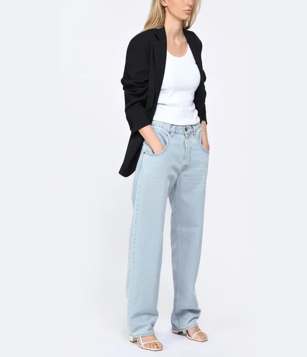 MARGAUX LONNBERG Pantalon Cooper Denim Coton Bleu Clair online boutique 4