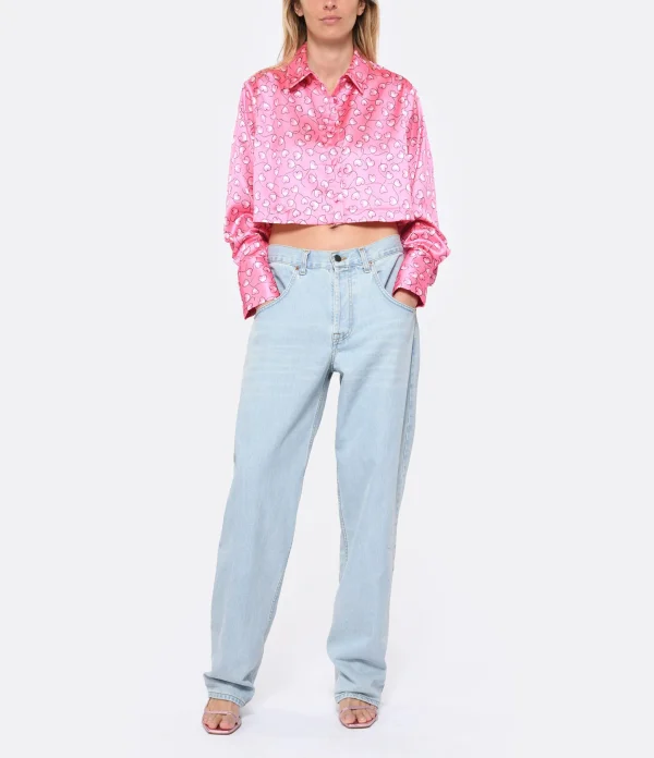 MARGAUX LONNBERG Pantalon Cooper Denim Coton Bleu Clair online boutique 9