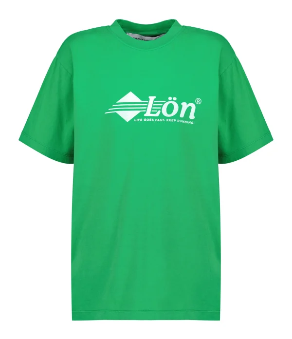 MARGAUX LONNBERG Tee-shirt Alper Coton Vert luxe soldes 1