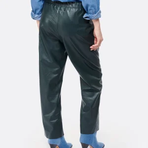 magasin en ligne MM6 Maison Margiela Pantalon Cuir Vert 16