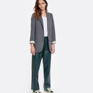 magasin en ligne MM6 Maison Margiela Pantalon Cuir Vert 18