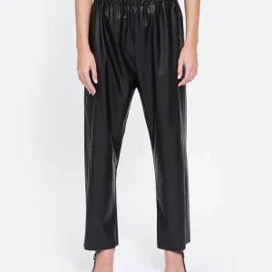 MM6 Maison Margiela Pantalon Cuir Noir magasin france 13