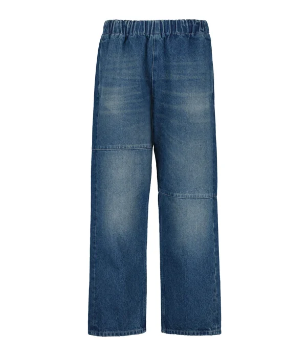 MM6 Maison Margiela Jean Taille Haute Bleu Foncé Délavé destockage 1