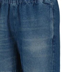 MM6 Maison Margiela Jean Taille Haute Bleu Foncé Délavé destockage 13