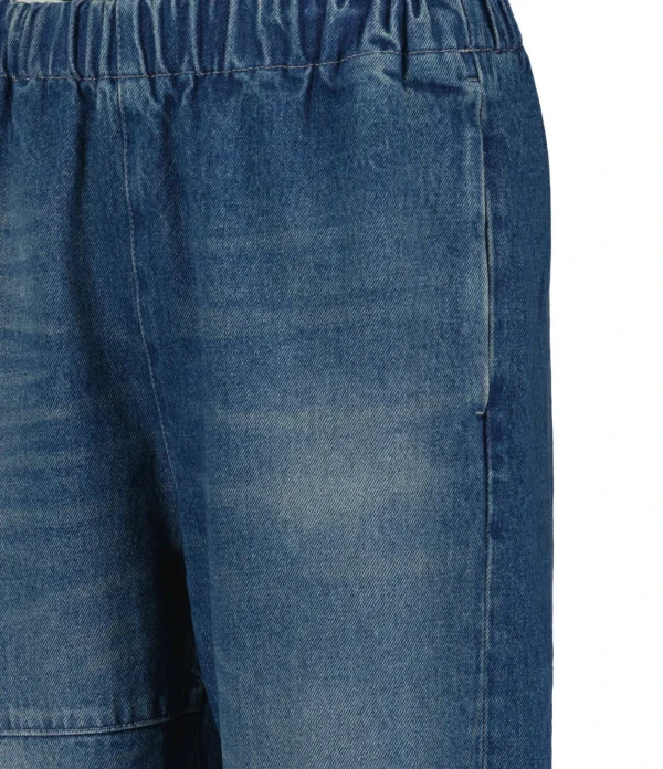 MM6 Maison Margiela Jean Taille Haute Bleu Foncé Délavé destockage 3