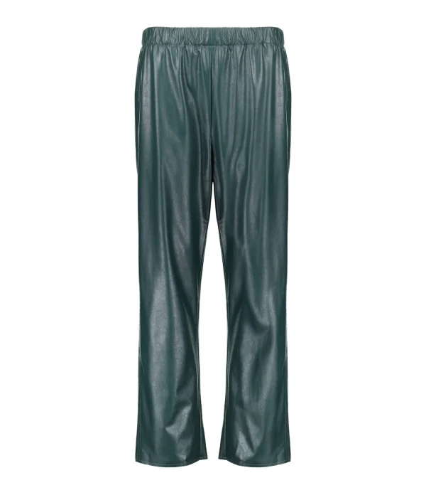 magasin en ligne MM6 Maison Margiela Pantalon Cuir Vert 1