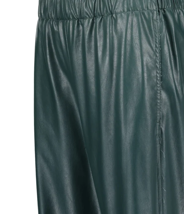 magasin en ligne MM6 Maison Margiela Pantalon Cuir Vert 3