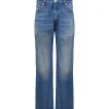 MM6 Maison Margiela Pantalon Denim Coton Bleu Moyen marque pas cher 17