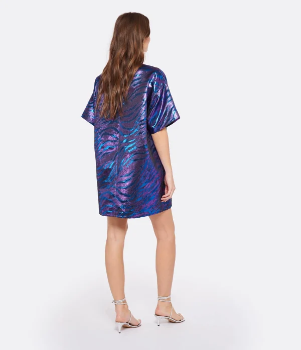 Modetrotter Robe Oscar Seya Zèbre Violet online boutique 5