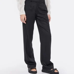 boutique paris Modetrotter Pantalon Firmin Thorens Laine Noir 14