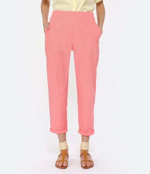 Momoni Pantalon Idaho Coton Corail solde en ligne 5