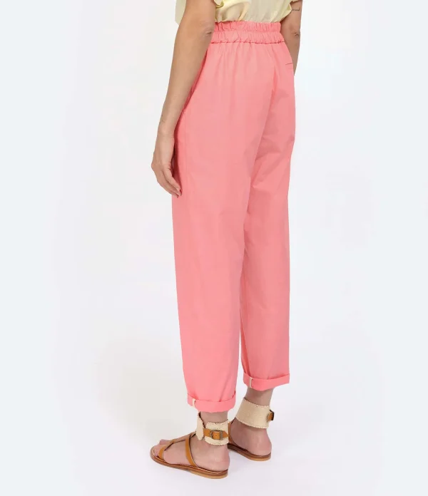 Momoni Pantalon Idaho Coton Corail solde en ligne 6