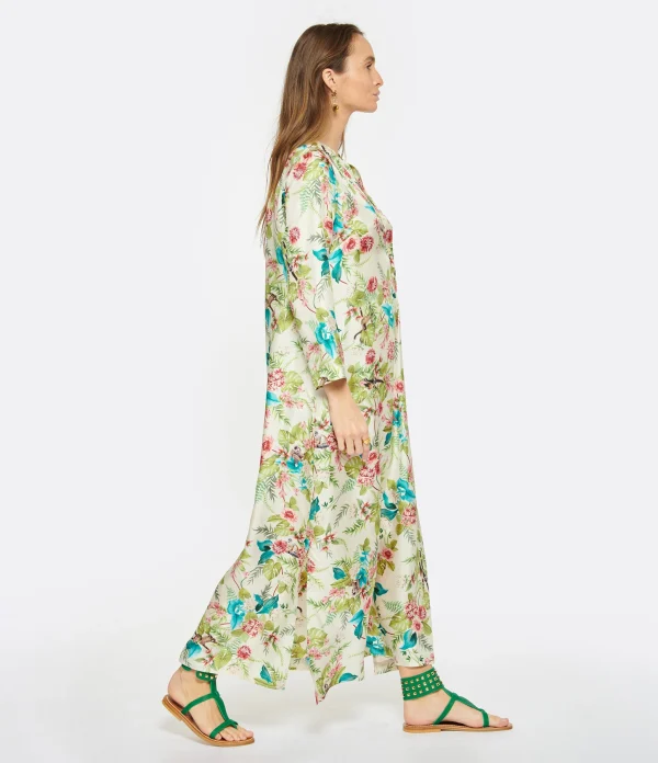 Momoni Robe Janie Soie Fleur boutiqued pas cher 4