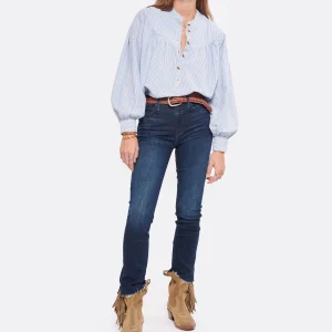 soldes en ligne MOTHER Jean The Rascal Ankle Snippet Denim Freebird 17