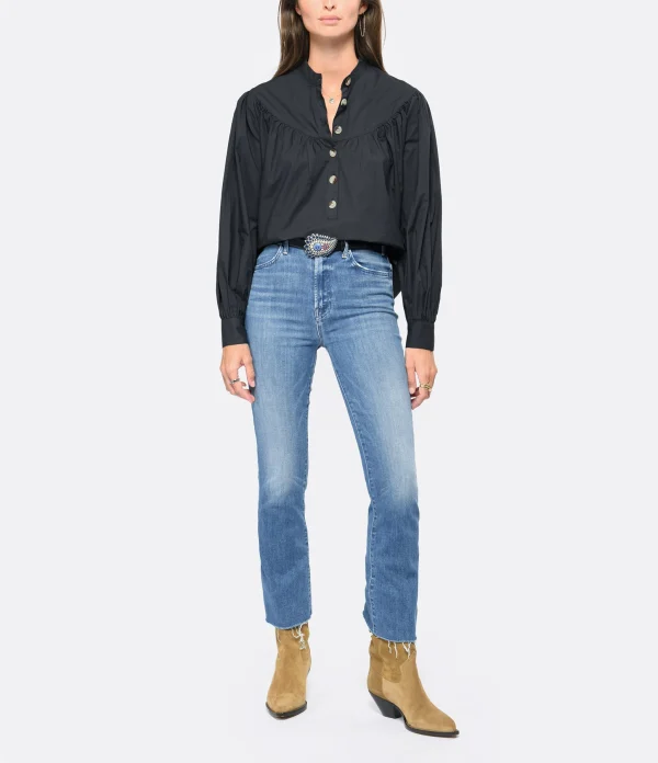 boutique en ligne MOTHER Jean The Hustler Ankle Fray Denim Sorry I’m Staring 4