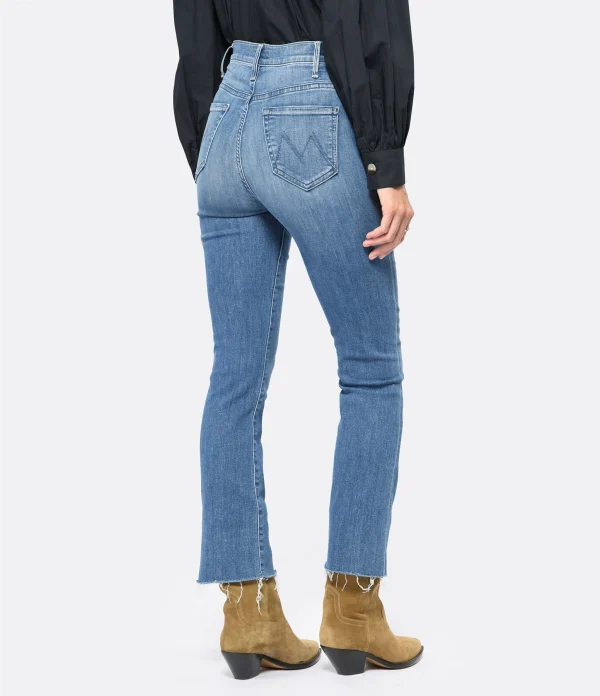 boutique en ligne MOTHER Jean The Hustler Ankle Fray Denim Sorry I’m Staring 6