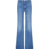 MOTHER Jean The Hustler Roller Heel Fray Superior Denim Bleu Perfect Drug Authenticité garantie 20