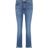 magasins pas chers MOTHER Jean Insider Crop Step Fray Jean Denim Bleu Girl Crush 19