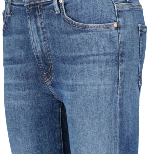 magasins pas chers MOTHER Jean Insider Crop Step Fray Jean Denim Bleu Girl Crush 9