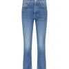 MOTHER Jean The Tomcat Jean Denim Bleu Kneeling On Stones marque pas cher 19