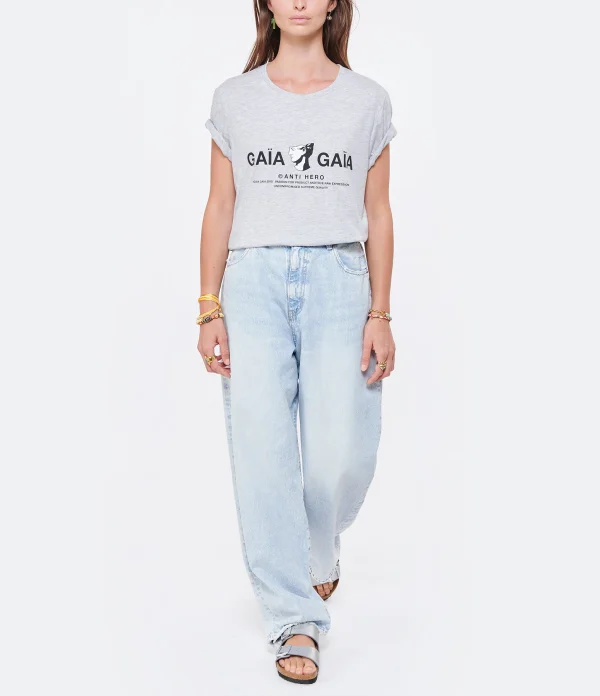 MOUSSY VINTAGE Jean Blue Villas Wide Denim Bleu Clair Paris 6