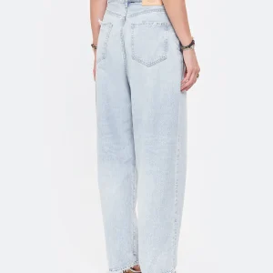 MOUSSY VINTAGE Jean Blue Villas Wide Denim Bleu Clair Paris 22