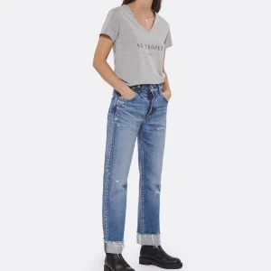 bas prix MOUSSY VINTAGE Jean Franconia Straight Denim Bleu 13