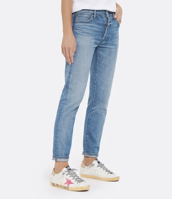 grossiste en ligne MOUSSY VINTAGE Jean Evans Tapered Denim Bleu 5