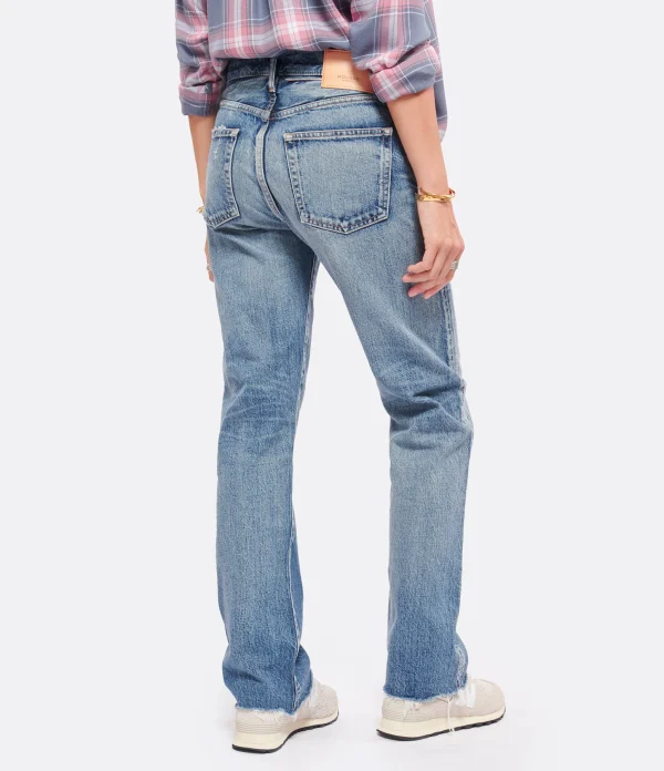 MOUSSY VINTAGE Jean Sawdust Straight Denim Bleu magasin france 7