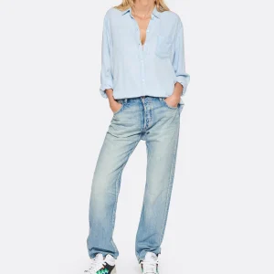 soldes pas cher MOUSSY VINTAGE Jean Fanuel Light Oz Straight Denim Bleu 15